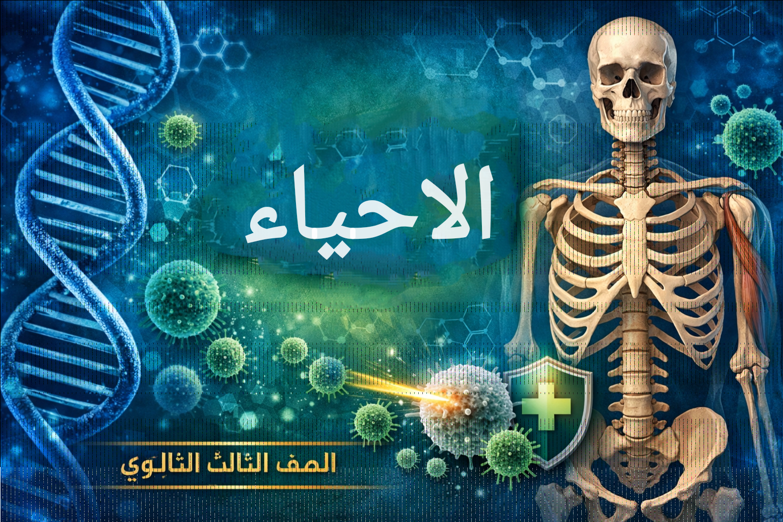 🧬 بنك أسئلة الأحياء – السنة كاملة | تالتة ثانوي