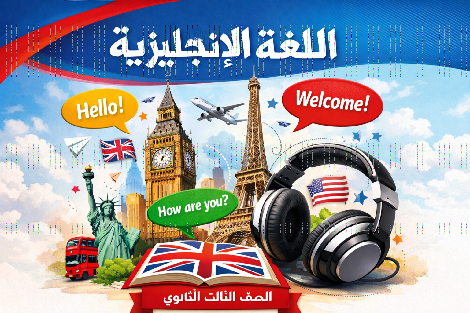 بنك أسئلة الإنجليزي – السنة كاملة | تالتة ثانوي
